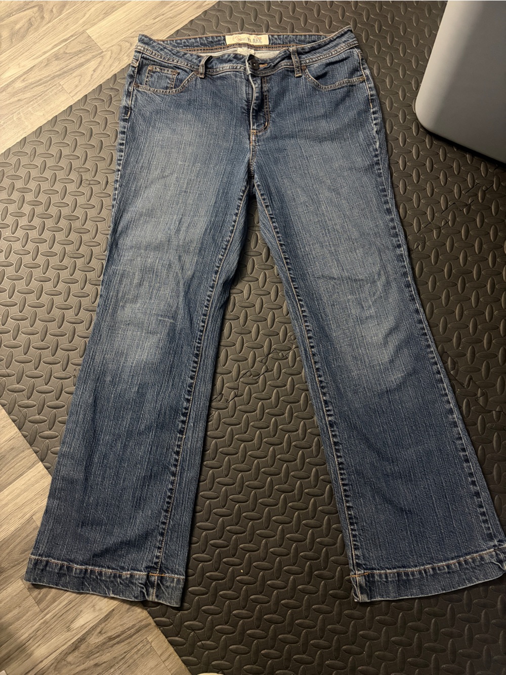 Faded Glory Women's Medium Blue Flare Jeans